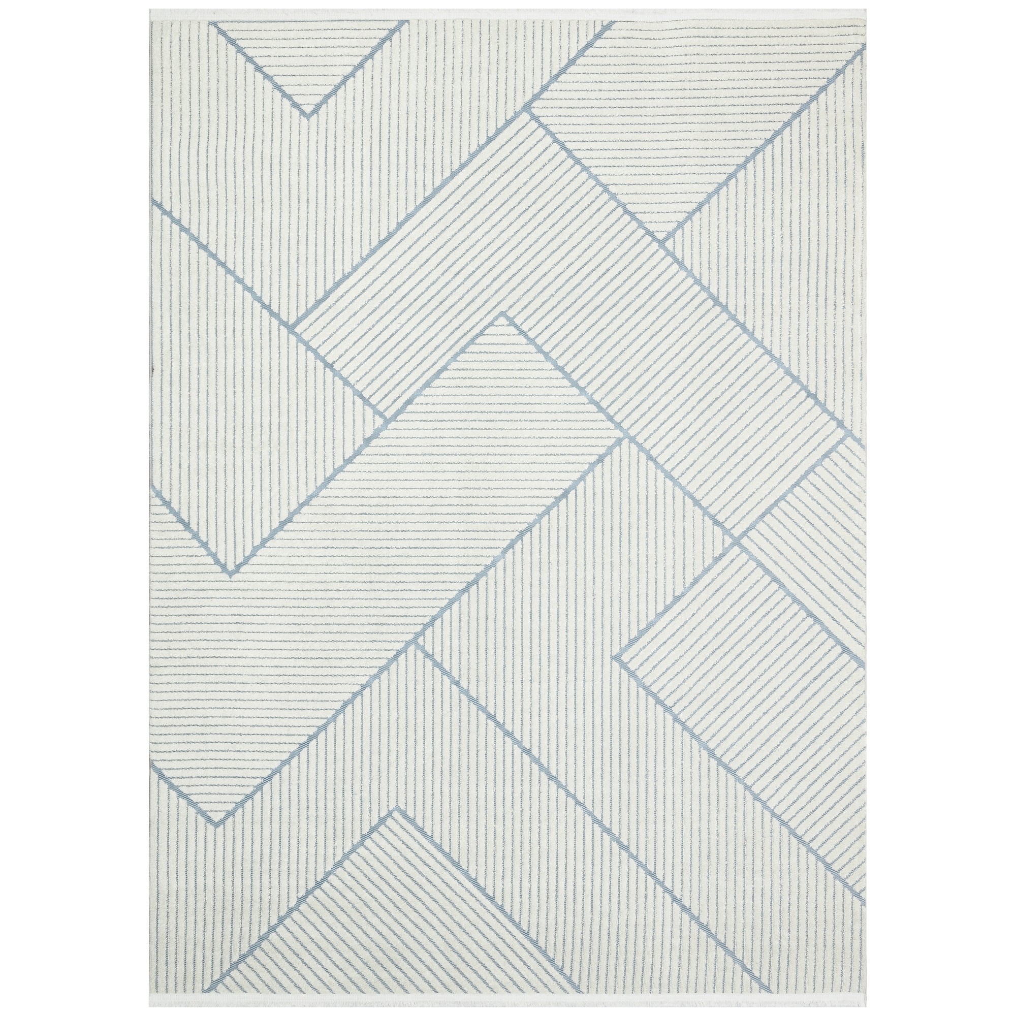 Jazz Jaz13 Geometric Indoor Outdoor Rugs In Blue